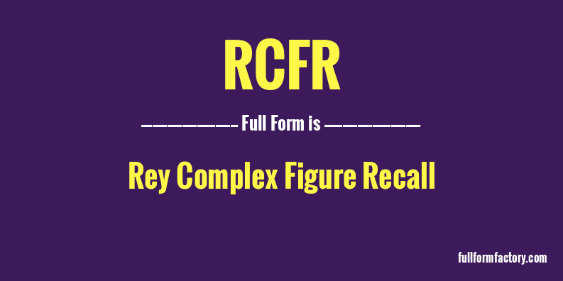rcfr-full-form