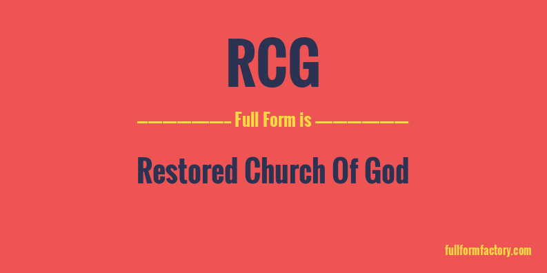 rcg-full-form