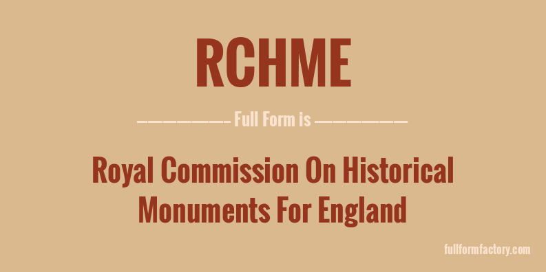 rchme-full-form
