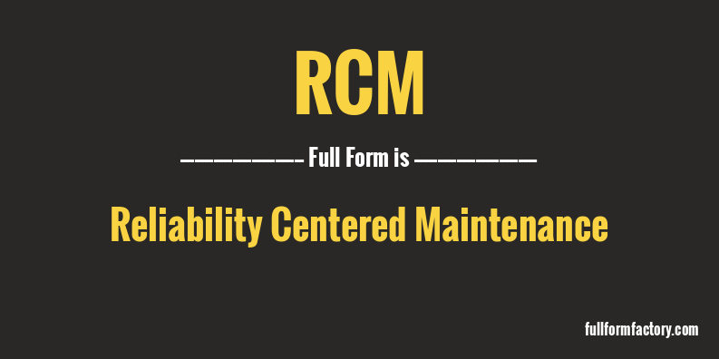 rcm-full-form