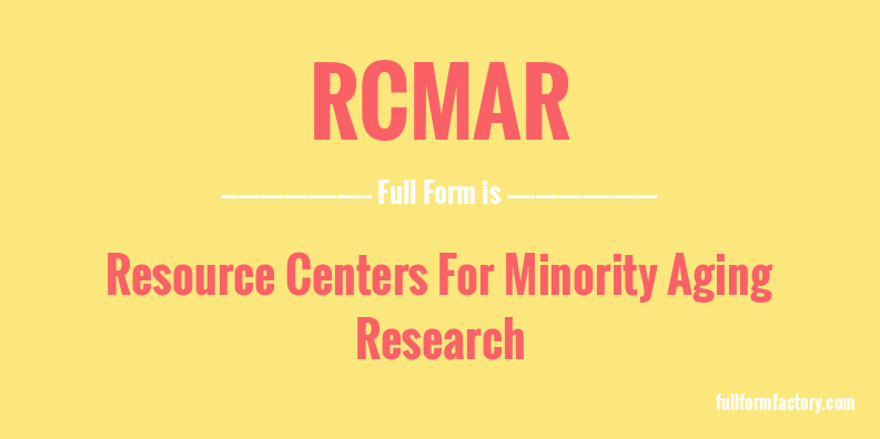 rcmar-full-form