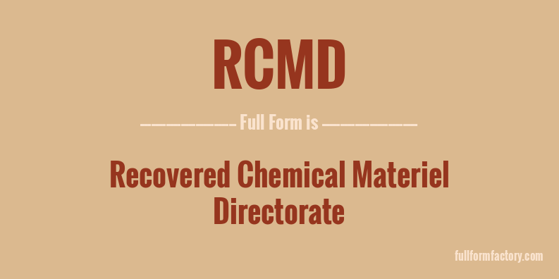 rcmd-full-form