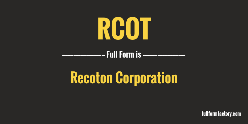 rcot-full-form