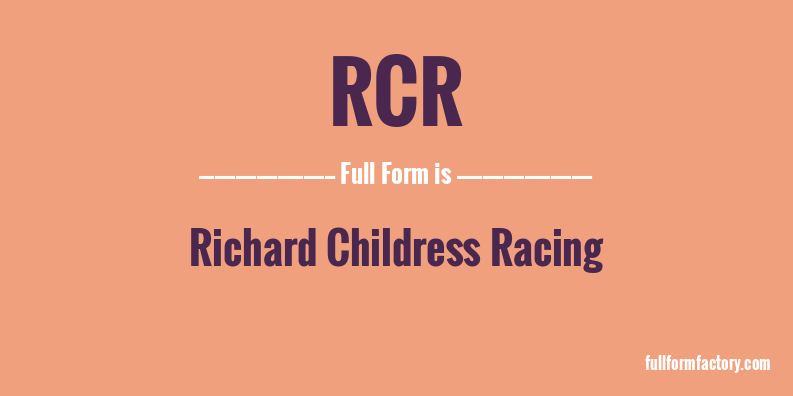 rcr-full-form
