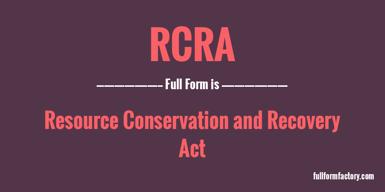 rcra-full-form