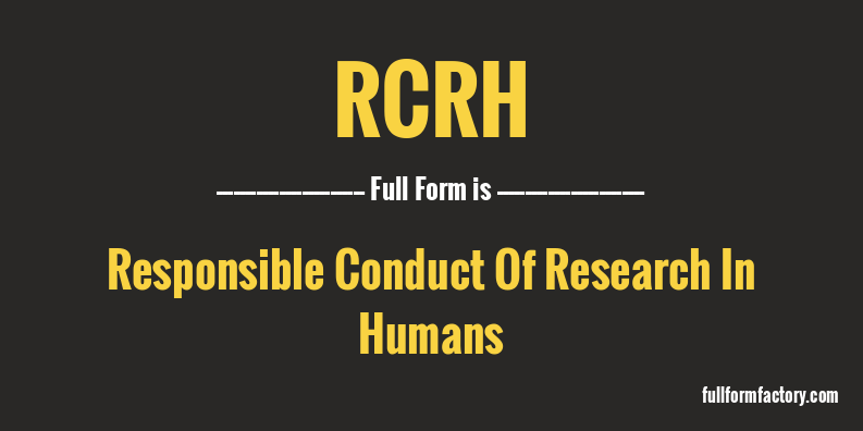 rcrh-full-form