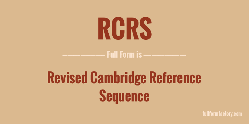 rcrs-full-form