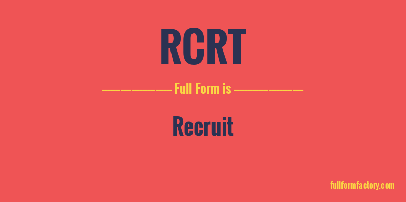 rcrt-full-form