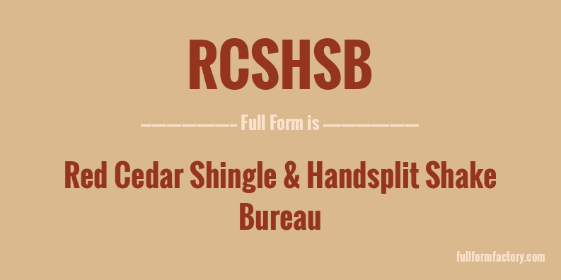 rcshsb-full-form