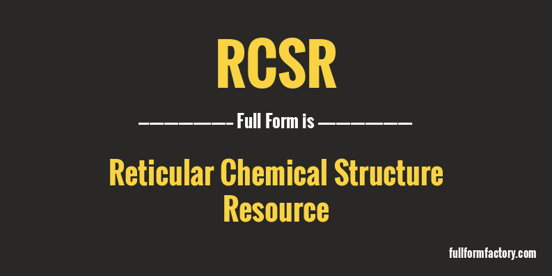 rcsr-full-form