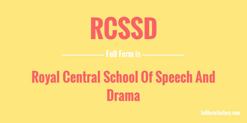 rcssd-full-form