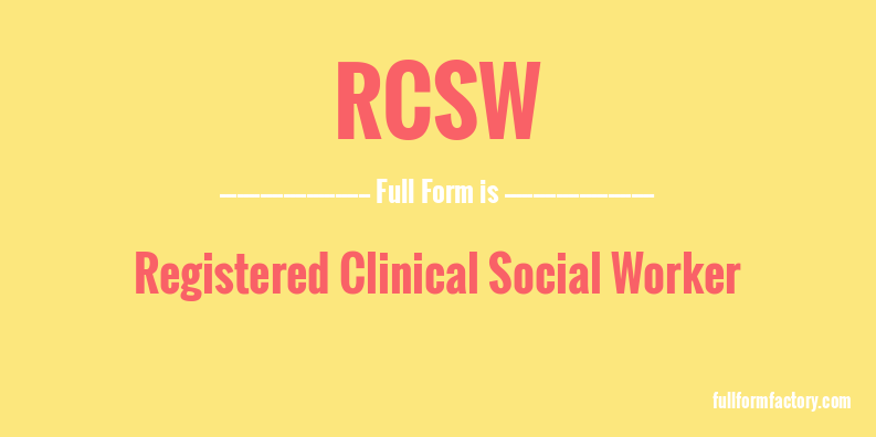 rcsw-full-form