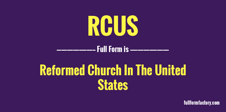 rcus-full-form