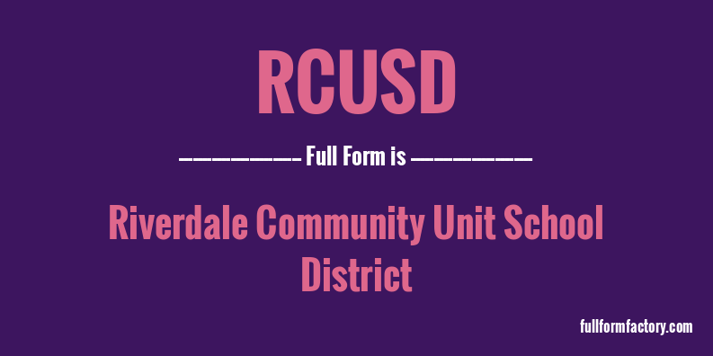 rcusd-full-form