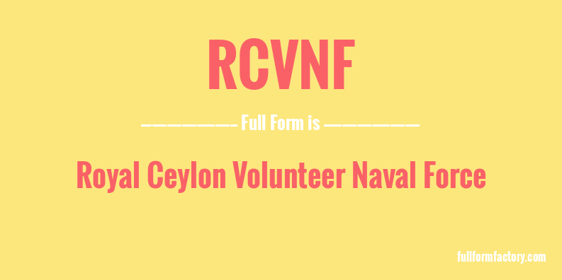 rcvnf-full-form