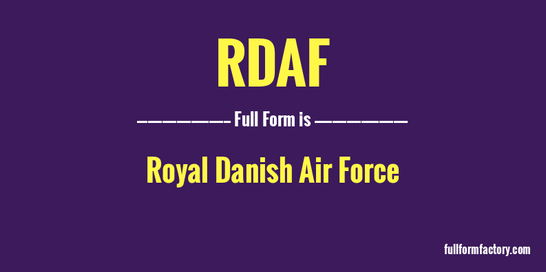 rdaf-full-form