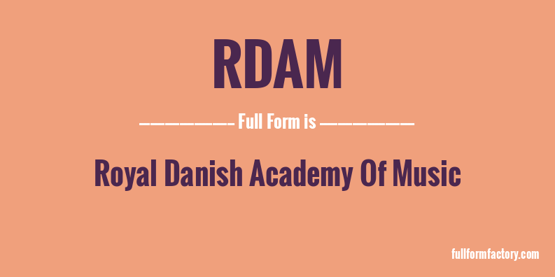 rdam-full-form