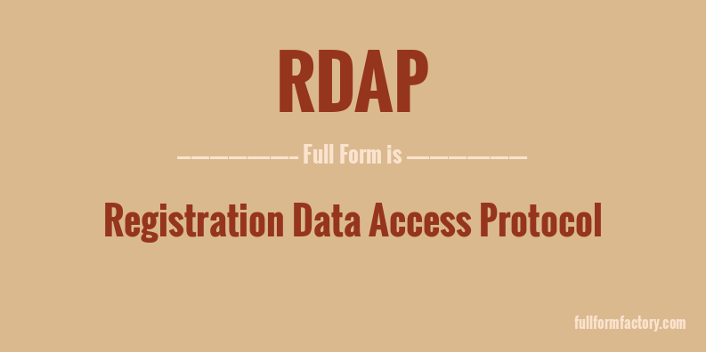rdap-full-form