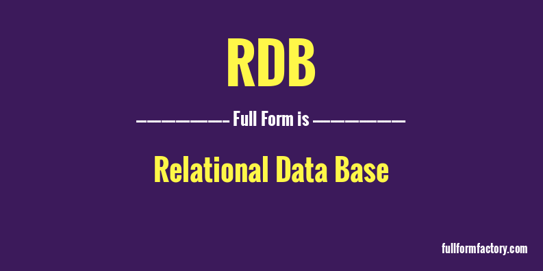 rdb-full-form