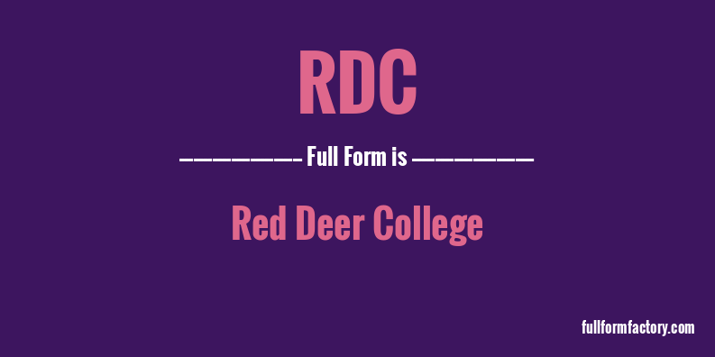 full form of rdc in phd