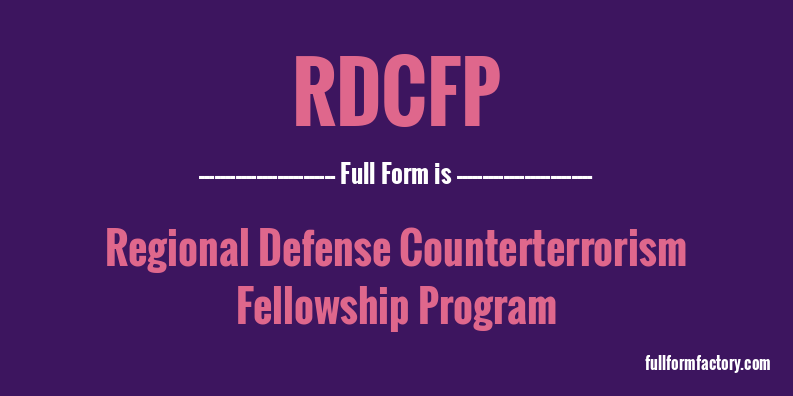 rdcfp-full-form