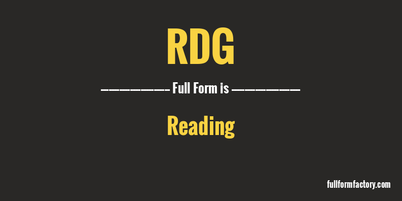 rdg-full-form