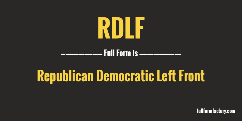 rdlf-full-form