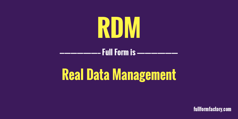 rdm-full-form