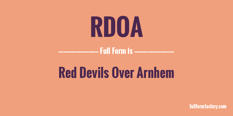 rdoa-full-form