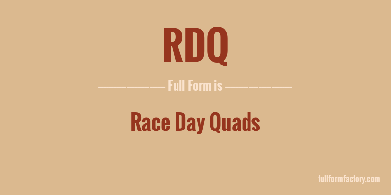 rdq-full-form