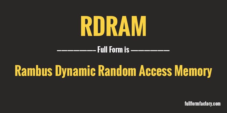 rdram-full-form