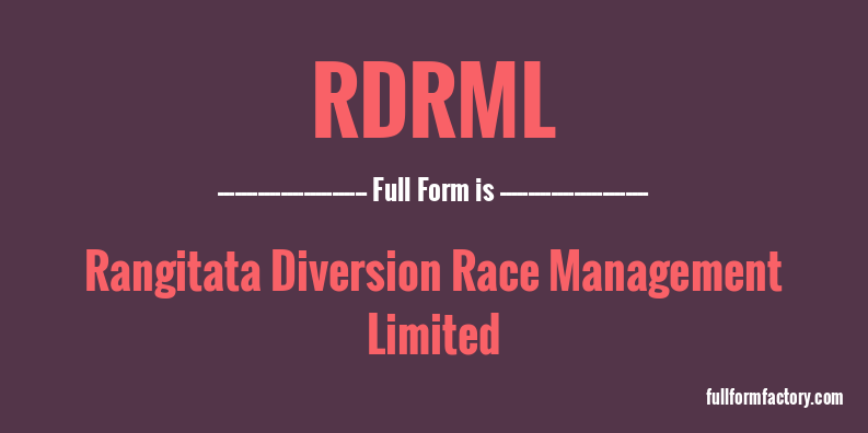 rdrml-full-form