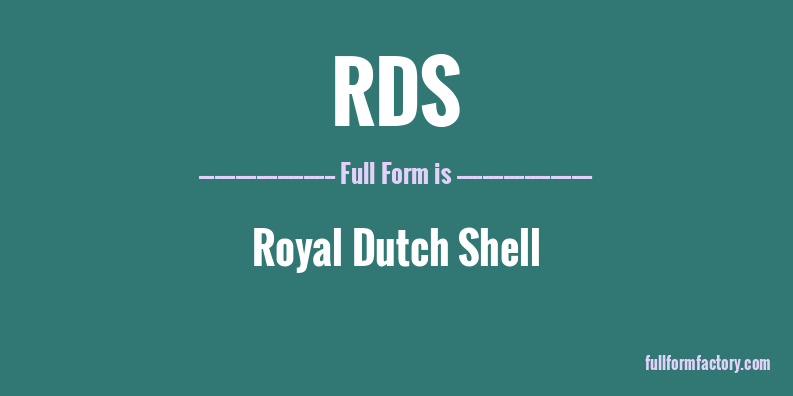 rds-full-form