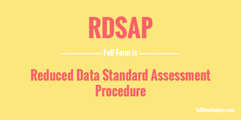 rdsap-full-form