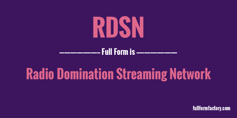 rdsn-full-form