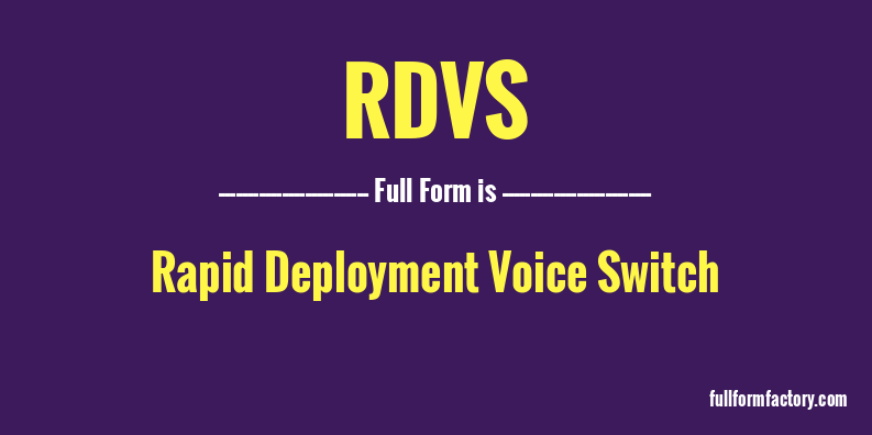 rdvs-full-form