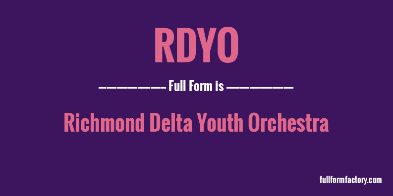 rdyo-full-form