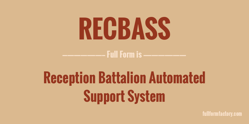 recbass-full-form