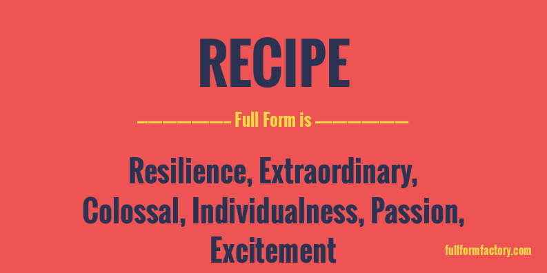 recipe-full-form