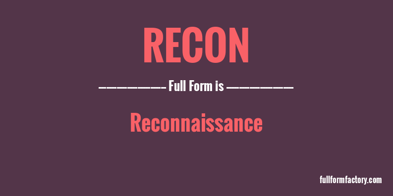 recon-full-form