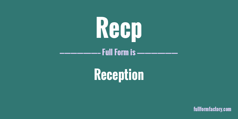 recp-full-form