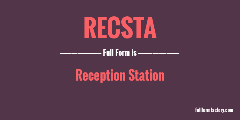 recsta-full-form