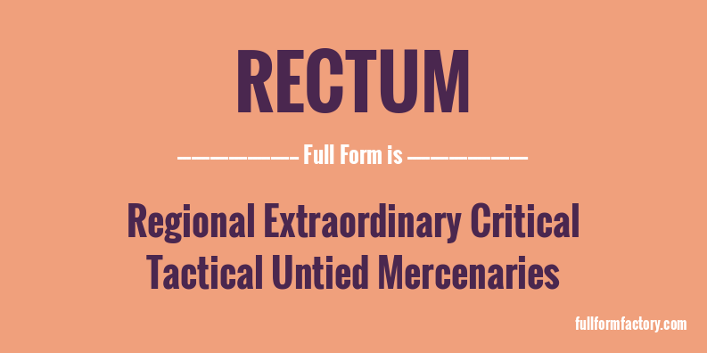 rectum-full-form