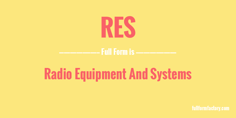 res-full-form