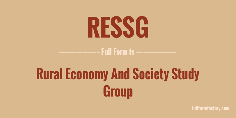 ressg-full-form