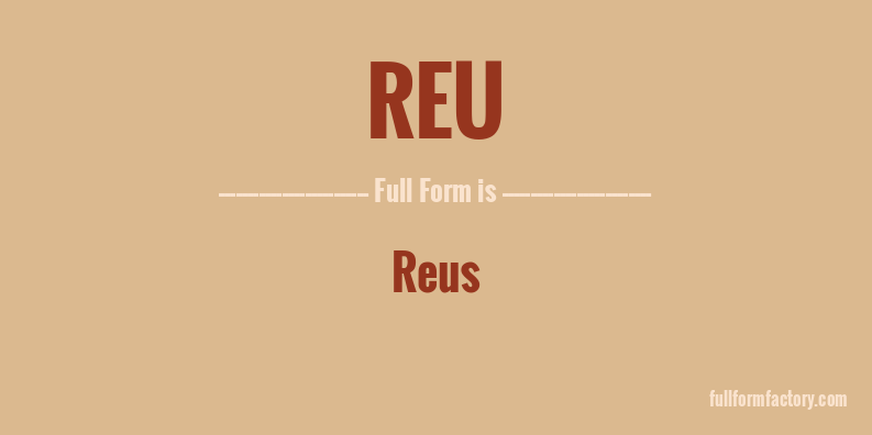 reu-full-form