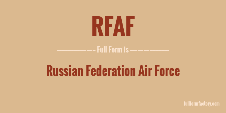 rfaf-full-form
