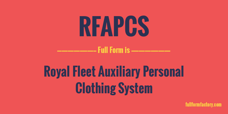 rfapcs-full-form
