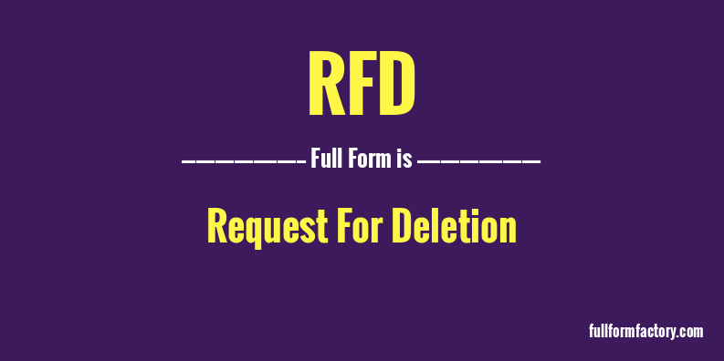 rfd-full-form