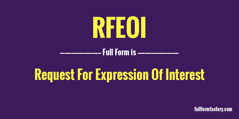 rfeoi-full-form